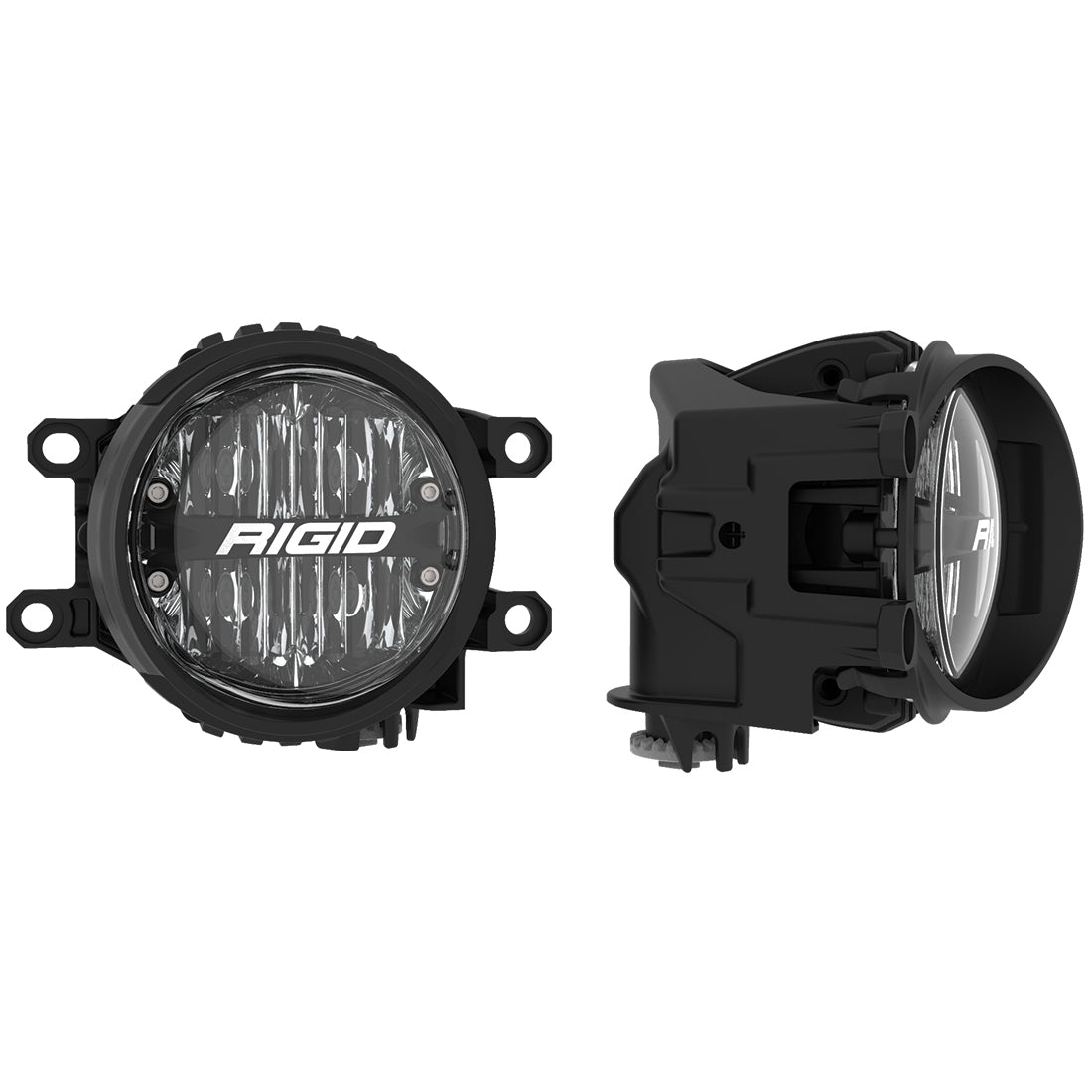 RIGID Industries Toyota Fog Mount Kit For 10-20 Tundra/4Runner 16-20 Tacoma With 1 Set 360-Series 4.0 Inch SAE White Lights