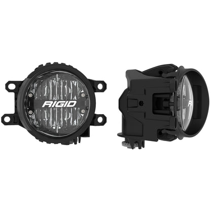 RIGID Industries Toyota Fog Mount Kit For 10-20 Tundra/4Runner 16-20 Tacoma With 1 Set 360-Series 4.0 Inch SAE White Lights