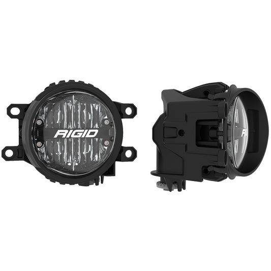 RIGID Industries Toyota Fog Mount Kit For 10-20 Tundra/4Runner 16-20 Tacoma With 1 Set 360-Series 4.0 Inch SAE White Lights