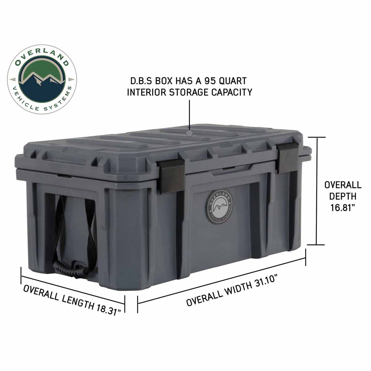 Overland Vehicle Systems Stay Dry With Overland Vehicle Systems 95 Quart Dry Box