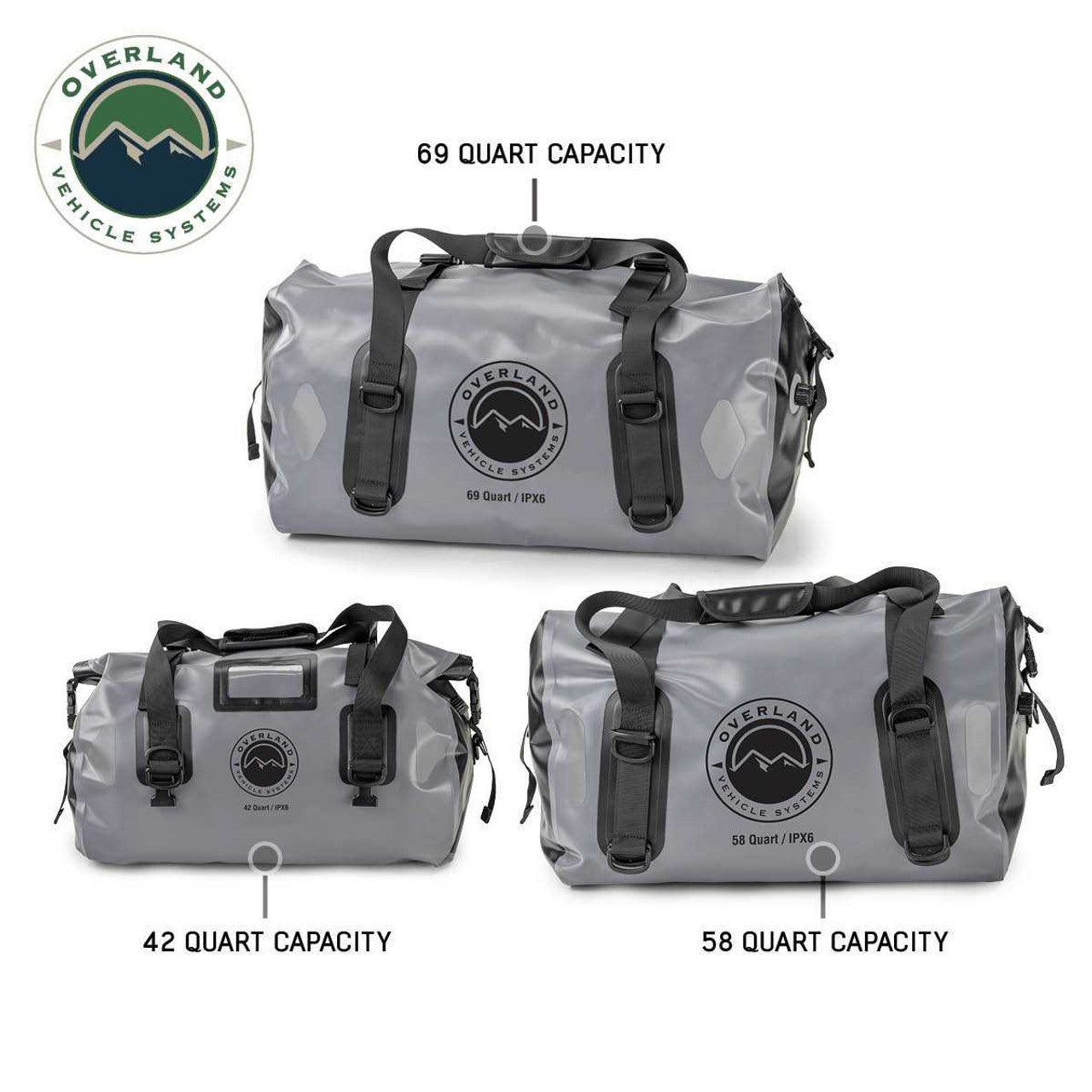 Overland Vehicle Systems Portable Dry Storage Bag - 69 QT