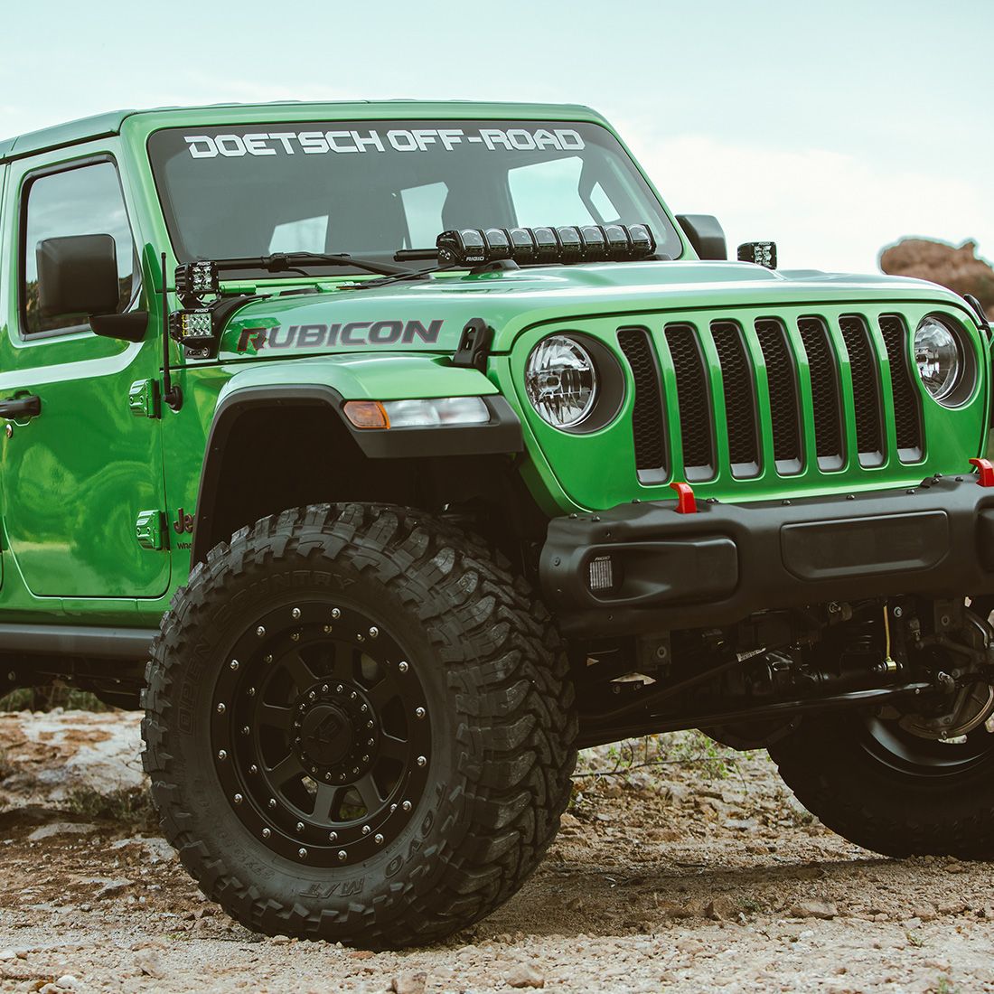 RIGID Industries 18-Pres Jeep Wrangler JL Adapt Hood Mount Fits 20 Inch Adapt Series