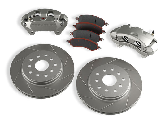 TeraFlex Wrangler JK Front Big Brake Kit w/ Slotted Rotors 5x5 Inch & 5x5.5 Inch TeraFlex