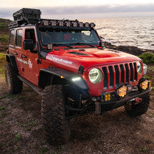 Baja Designs Jeep JL/JT 8XL Linkable Roof Mount Light Kit - Jeep 2020-24 Gladiator; 2018-24 Wrangler JL; Note: Exc. Rubicon 392, Mojave, 4xE