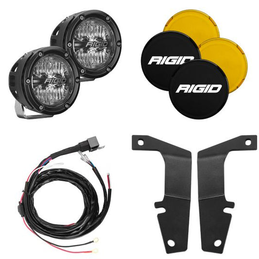 RIGID Industries 2010-2020 Toyota 4Runner A-Pillar Light Kit, Includes 4 Inch 360-Series Drive
