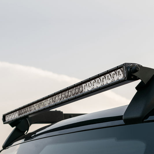 RIGID Industries 2021-Present Ford Bronco Roof Rack Light Kit with a SR Spot/Flood Combo Bar Included