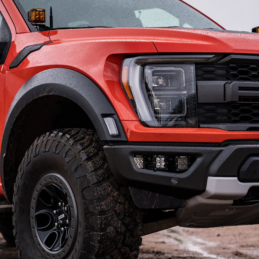 RIGID Industries 2021-Present Ford Raptor Triple Fog Light Kit
