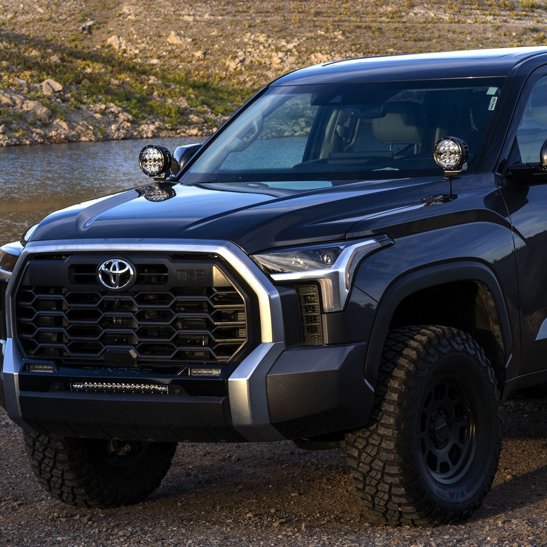 RIGID Industries 2022+ Toyota Tundra 6 Inch 360-Series A-Pillar Lighting Kit