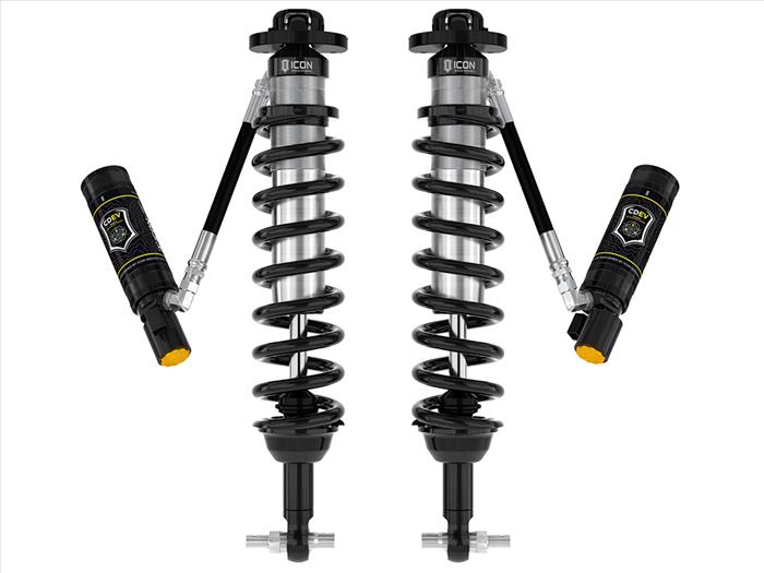 ICON 2021-2023 Ford BroncoICON 2021-2023 Ford Bronco, Front, 1.5-4" Lift, V.S. 2.5 Series Coilover Kit, Remote Reservoir w/ CDEV