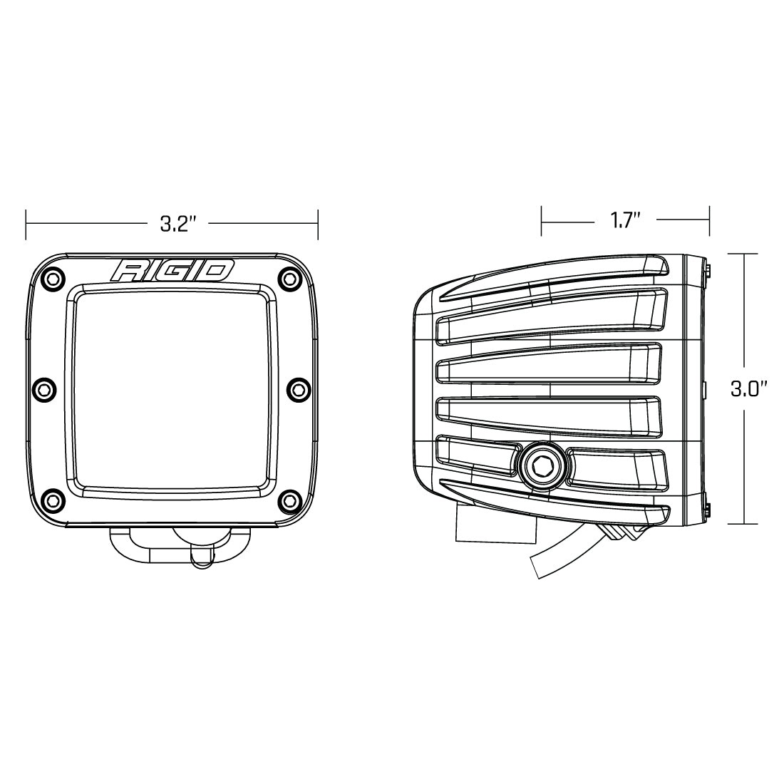 RIGID Industries SAE Fog Light White Pair D-Series Pro