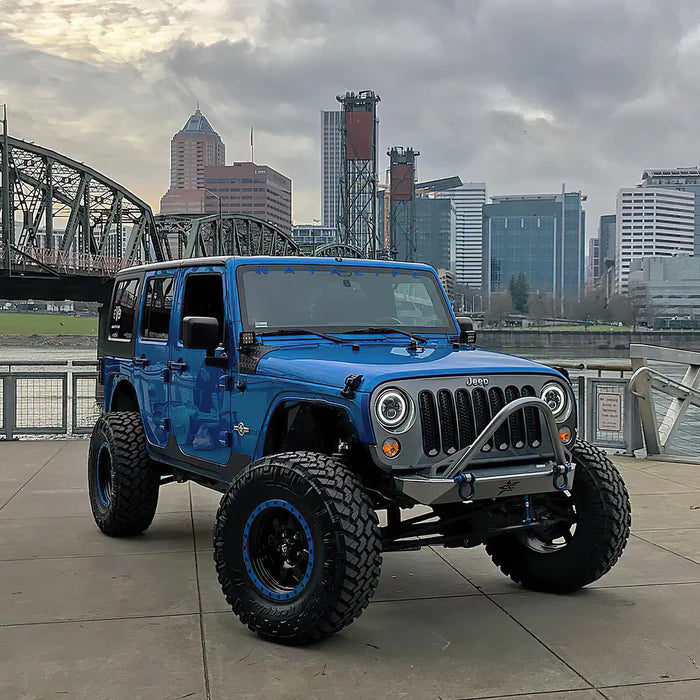 Oracle Switchback LED Halo Headlights – DRL & Turn Signal – Jeep Wrangler JK (2007–2018)