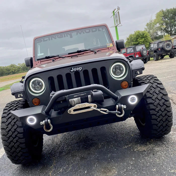 Oracle Switchback LED Halo Headlights – DRL & Turn Signal – Jeep Wrangler JK (2007–2018)