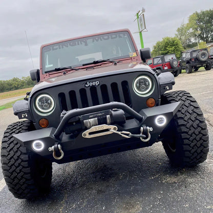 Oracle Switchback LED Halo Headlights – DRL & Turn Signal – Jeep Wrangler JK (2007–2018)