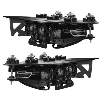 Oracle Lighting 2021-2025 Ford Bronco Off Road LASER Auxiliary Lights + LED Fog Light Kit for Steel Bumper