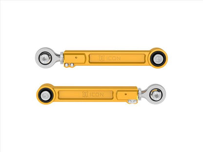 ICON 2022-2025 Toyota Tundra/2023-2024 Toyota Sequoia/2024-2025 Toyota Tacoma/2024 Toyota Land Cruiser 250 Series/2024 Lexus GX550, Rear, Billet Upper Link Kit, Gold Anodizing