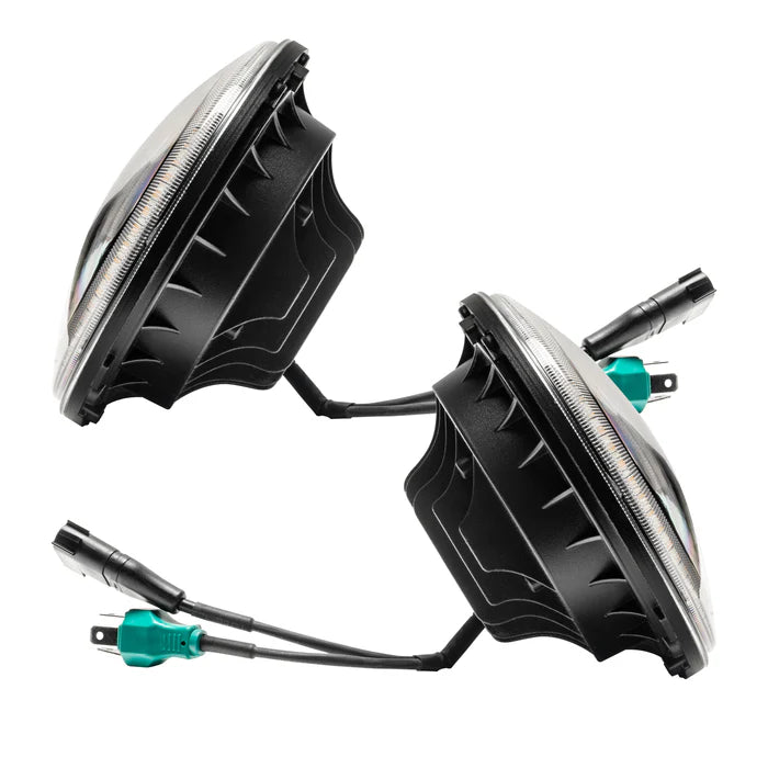 Oracle Switchback LED Halo Headlights – DRL & Turn Signal – Jeep Wrangler JK (2007–2018)