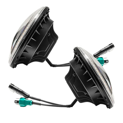 Oracle Switchback LED Halo Headlights – DRL & Turn Signal – Jeep Wrangler JK (2007–2018)