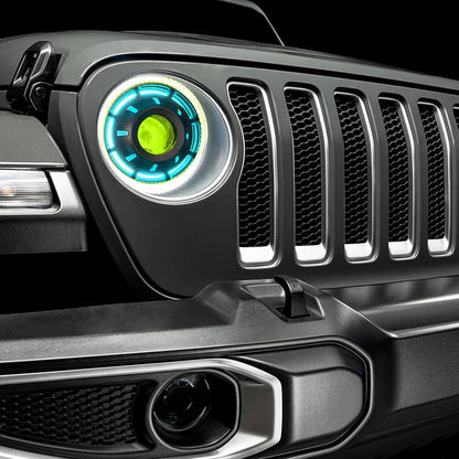 Oracle Lighting Oculus™ ColorSHIFT Bi-LED Projector Headlights for Jeep JL/JLU & JT w/BC@ Controller (2018-Present)