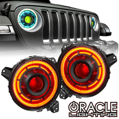 Oracle Lighting Oculus™ ColorSHIFT Bi-LED Projector Headlights for Jeep JL/JLU & JT w/BC@ Controller (2018-Present)