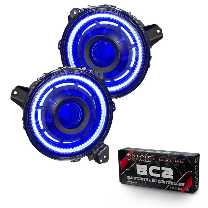 Oracle Lighting Oculus™ ColorSHIFT Bi-LED Projector Headlights for Jeep JL/JLU & JT w/BC@ Controller (2018-Present)