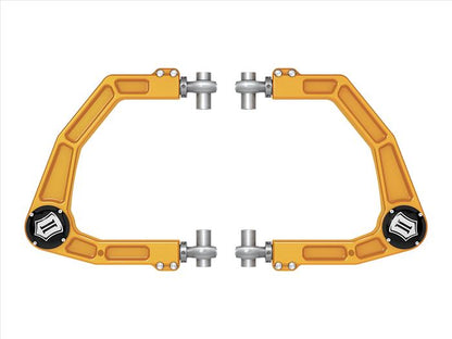 ICON 2024-2025 Toyota Tacoma/2024 Toyota Land Cruiser 250 Series/2024 Lexus GX550, Front, Billet Upper Control Arms w/ Delta Joint Pro, Gold Anodizing