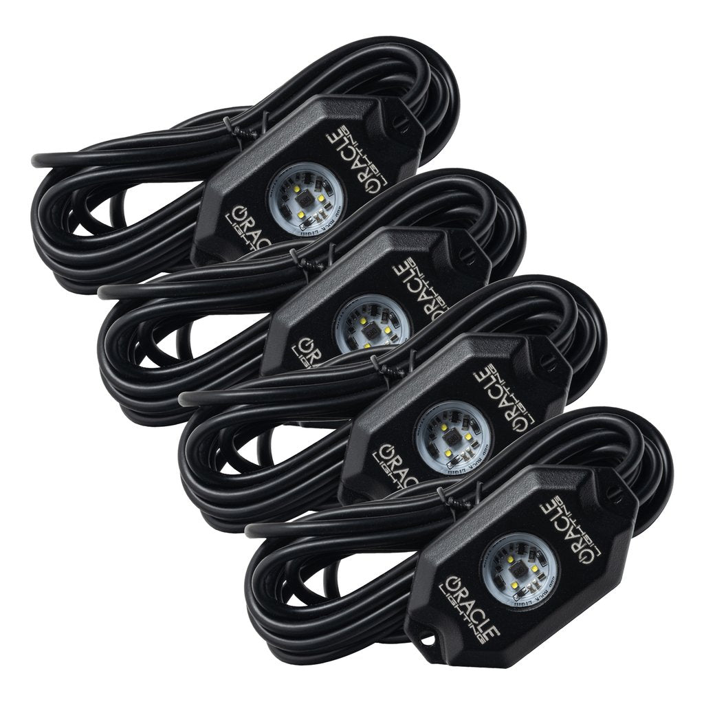 Oracle Lighting White Underbody Wheel Well Rock Light Kit (4 Piece)