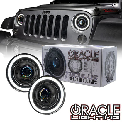 Oracle Lighting Oculus 7 inch Bi-LED Projector Headlights for Jeep Wrangler JK (2007-2018)
