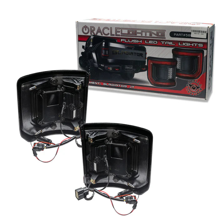 Oracle Lighting Flush Mount Tinted LED Tail Lights for Jeep Gladiator JT
