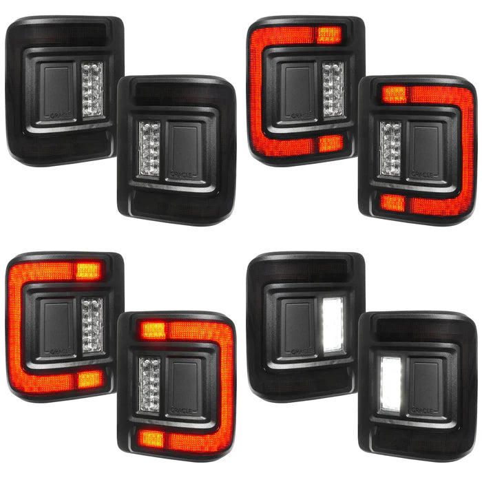 Oracle Lighting Flush Mount LED Tail Lights for Jeep Wrangler JL Tinted
