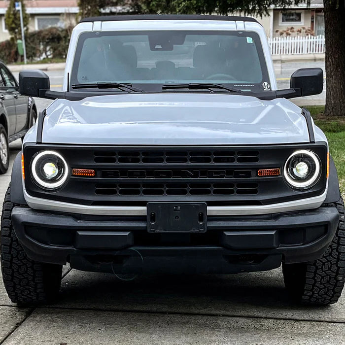 Oracle Lighting Oculus™ Bi-LED Projector Headlights – Ford Bronco (2021–Present) – White Halo