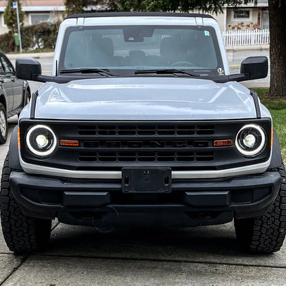 Oracle Lighting Oculus™ Bi-LED Projector Headlights – Ford Bronco (2021–Present) – White Halo
