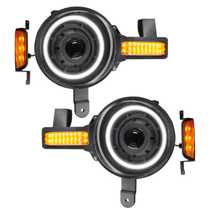 Oracle Lighting Oculus™ Bi-LED Projector Headlights – Ford Bronco (2021–Present) – White Halo
