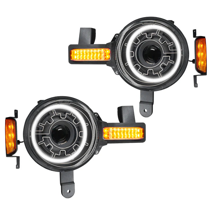 Oracle Lighting Oculus™ Bi-LED Projector Headlights – Ford Bronco (2021–Present) – Heated Lens