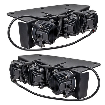 Oracle Lighting 2021-2025 Ford Bronco Triple LED Fog Light Kit for Steel Bumper