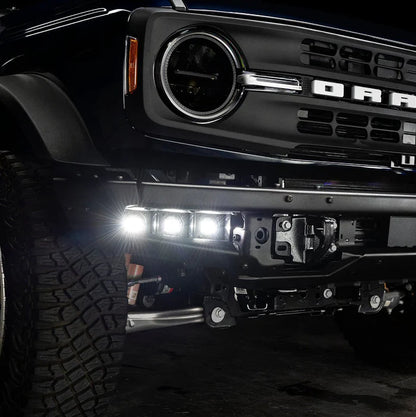 Oracle Lighting 2021-2025 Ford Bronco Triple LED Fog Light Kit for Steel Bumper