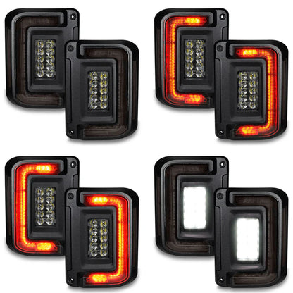 Oracle Lighting Flush Mount LED Tail Lights for 2007-2017 Jeep Wrangler JK Tinted