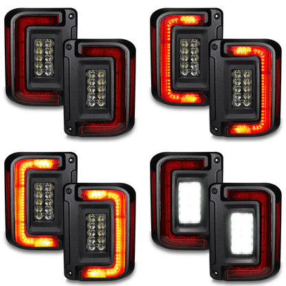 Oracle Lighting Flush Mount LED Tail Lights for 2007-2017 Jeep Wrangler JK