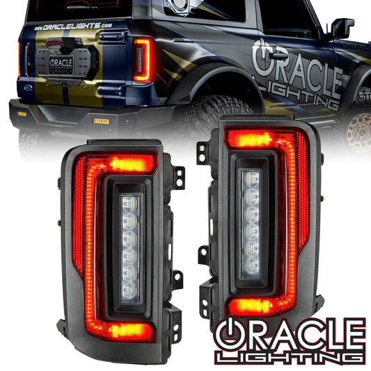 Oracle Lighting Flush Style (Lensless) LED Tail Lights for 2021-2025 Ford Bronco