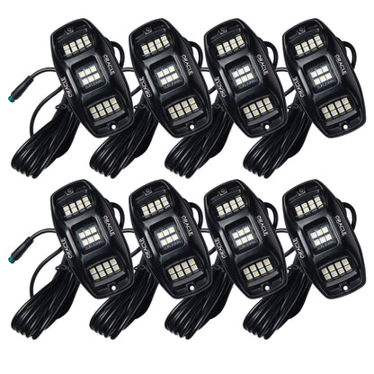 Oracle Lighting ColorSHIFT RGB+W Underbody Wheel Well Rock Light Kit (8 PCS)