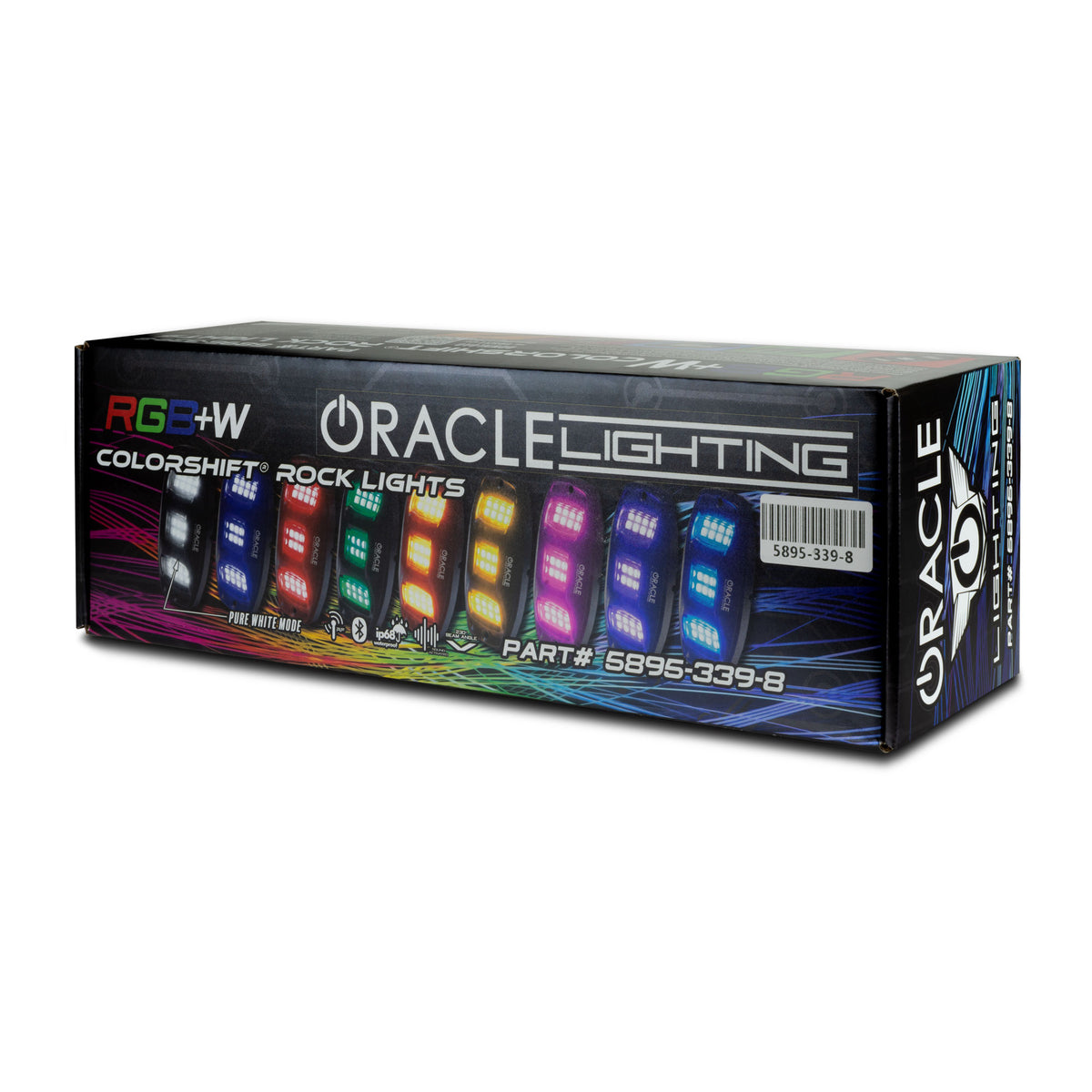 Oracle Lighting ColorSHIFT RGB+W Underbody Wheel Well Rock Light Kit (8 PCS)
