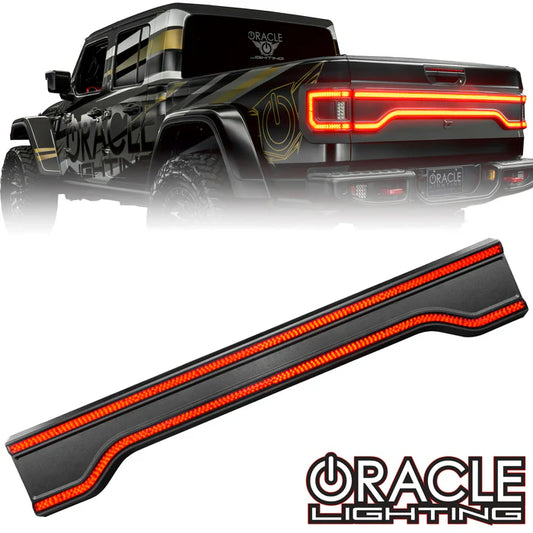 Oracle Lighting Racetrack Flush Style LED Tailgate Panel Light for Jeep Gladiator JT - Std Lens