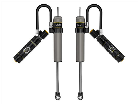 ICON 2017-2022 Ford Super Duty 4WD. Front 2.5 VS Remote Reservoir Shocks w/CDEV, 7" Lift, Pair