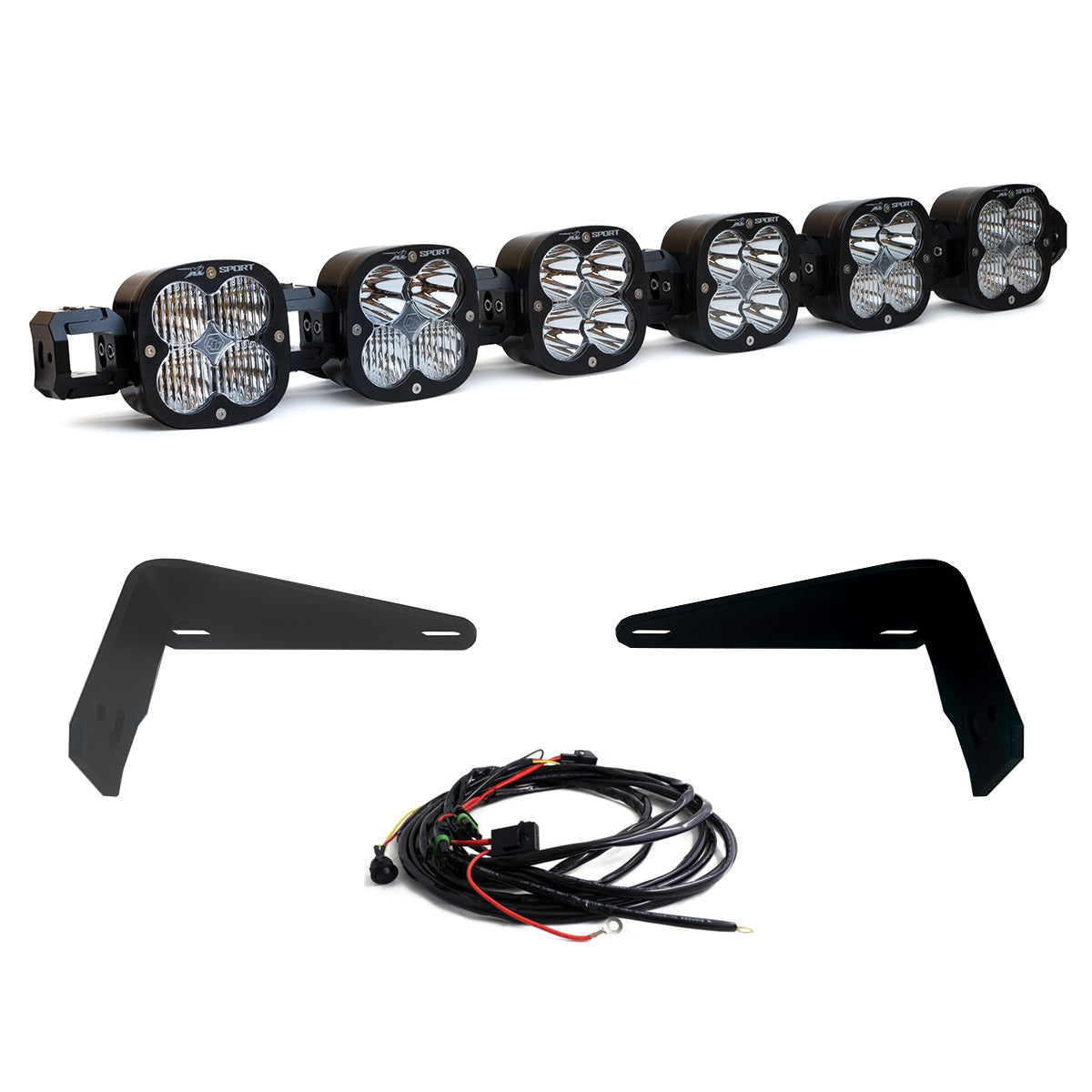 Baja Designs 6XL Linkable Bumper Light Kit - Ford 2021-On Bronco; 2022-On Bronco Raptor