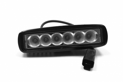 6.0 Inch LED Light Bar 18W Flood DT Harness 79900 2,880 Lumens Each Southern Truck Lifts