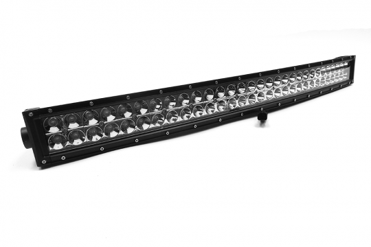 30.0 Inch LED Light Bar Double Row Curved Chrome Series Combo Flood/Beam 180W DT Harness 16,200 Lumens Southern Truck Lifts