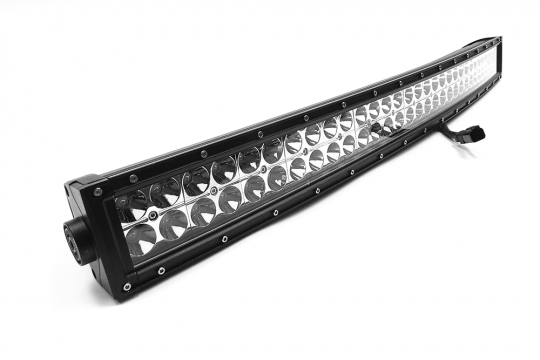 40.0 Inch LED Light Bar Double Row Curved Chrome Series Combo Flood/Beam 240W DT Harness 21,600 Lumens Southern Truck Lifts