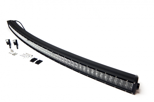 50.0 Inch LED Light Bar Double Row Curved Chrome Series Combo Flood/Beam 288W DT Harness 25,920 Lumens Southern Truck Lifts