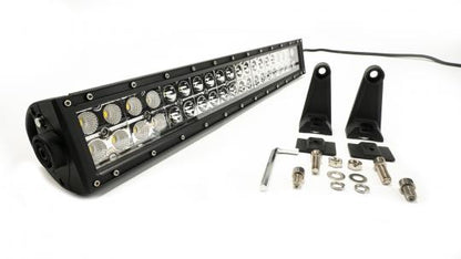 20.0 Inch Amber/White LED Light Bar Double Row Straight Combo Flood/Beam 72W DT Harness 79904 7,200 Lumens Southern Truck Lifts