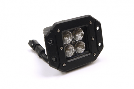 Southern Truck Lifts 3.0 X 3.0 Inch 16W Square Flush Mount LED Light Flood Beam 1,440 Lumens Each