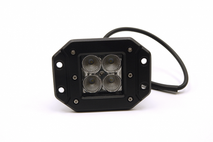 Southern Truck Lifts 3.0 X 3.0 Inch 16W Square Flush Mount LED Light Flood Beam 1,440 Lumens Each